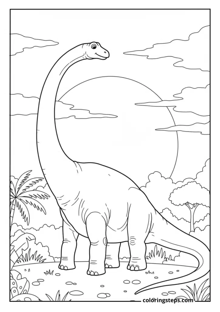 Apatosaurus Sunset