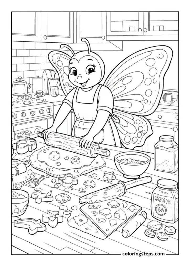 Baking Butterfly Making Cookies