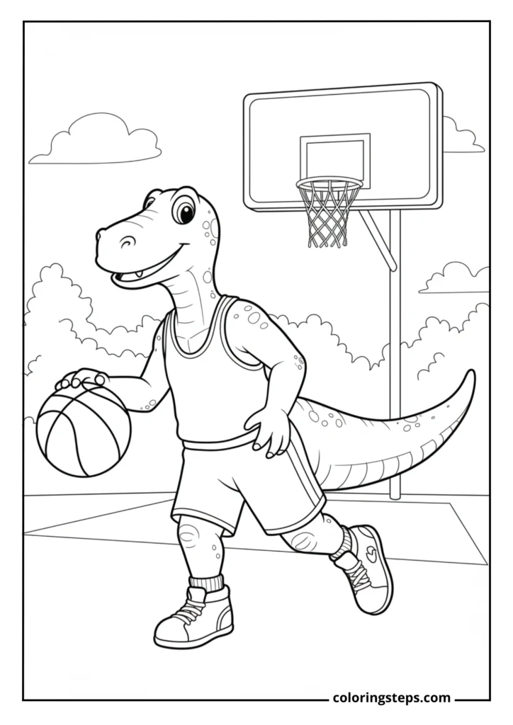 Basketball Allosaurus