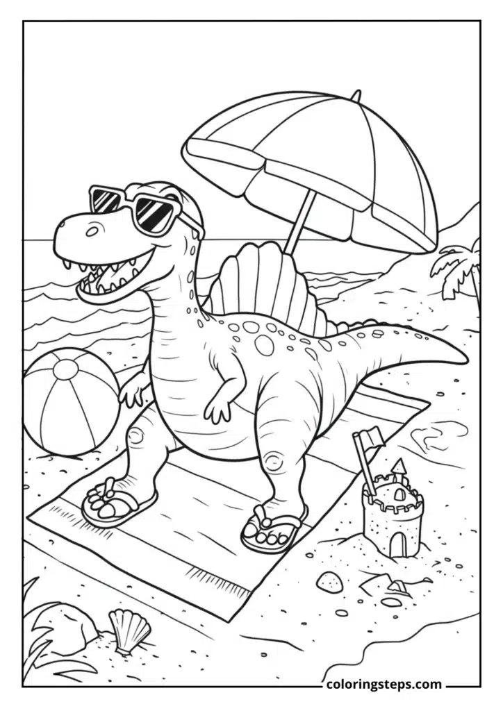 Beach Day Spinosaurus