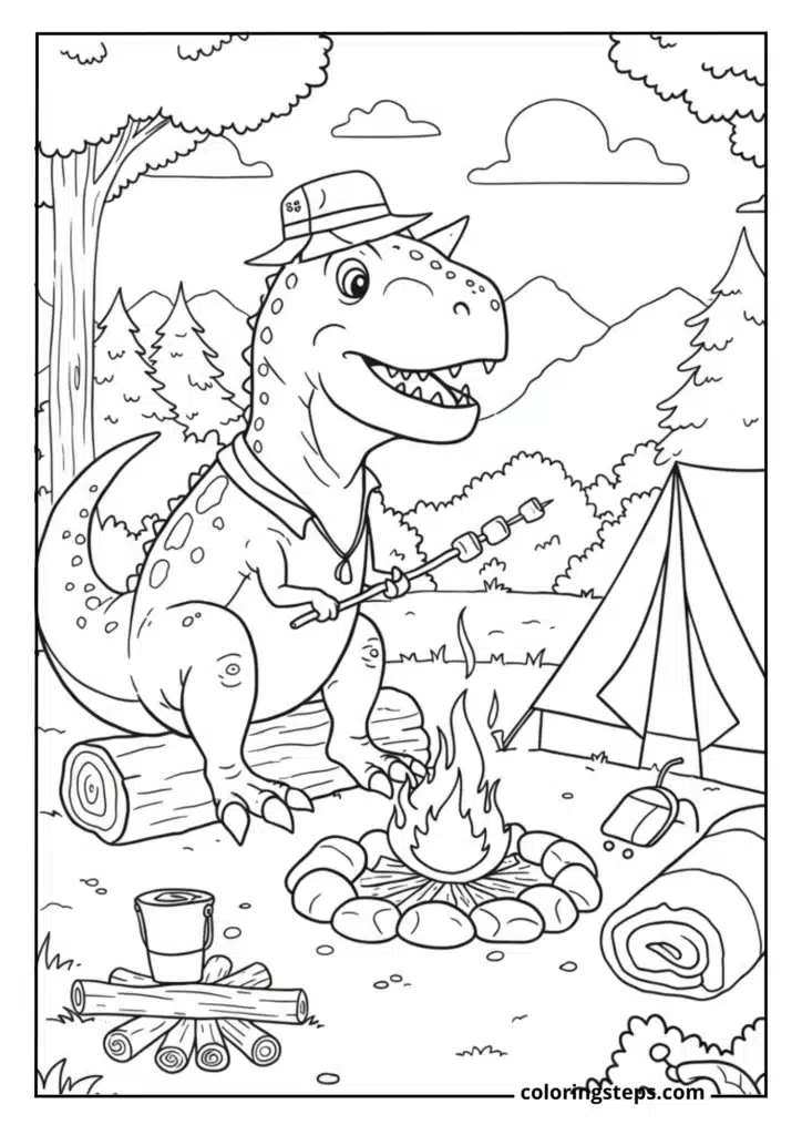 Camping Carnotaurus