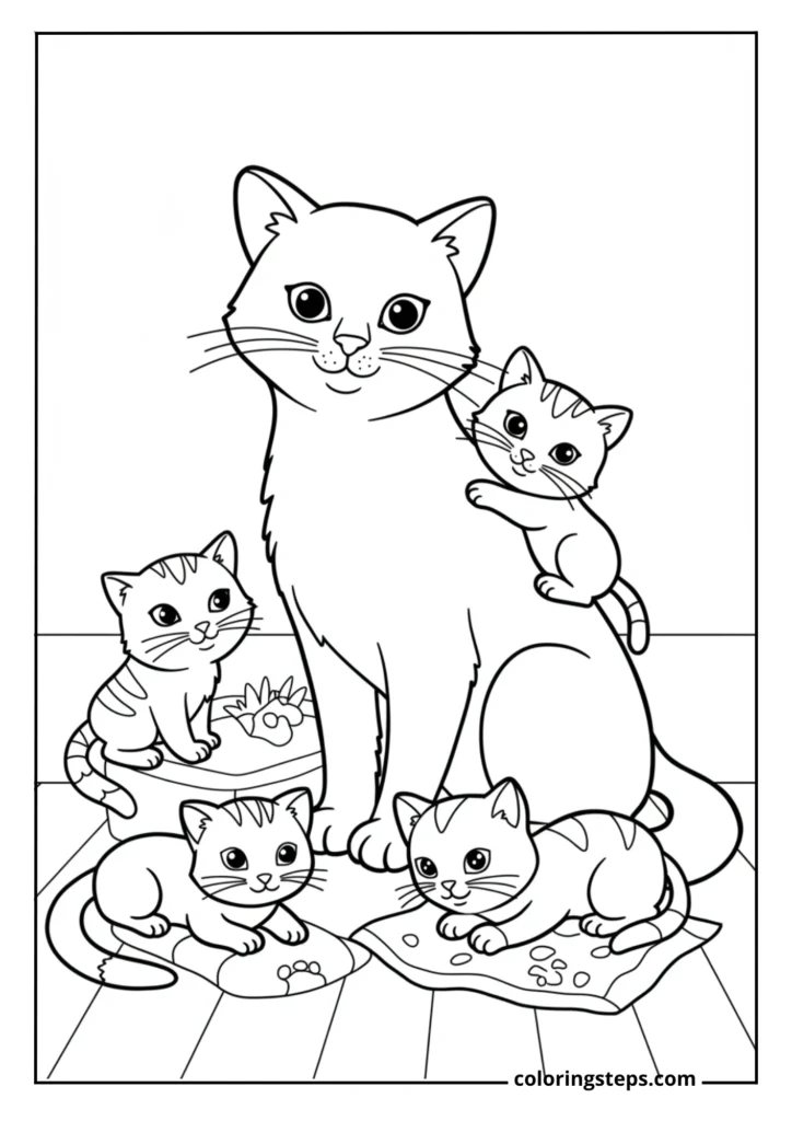 Cat Family Portrait