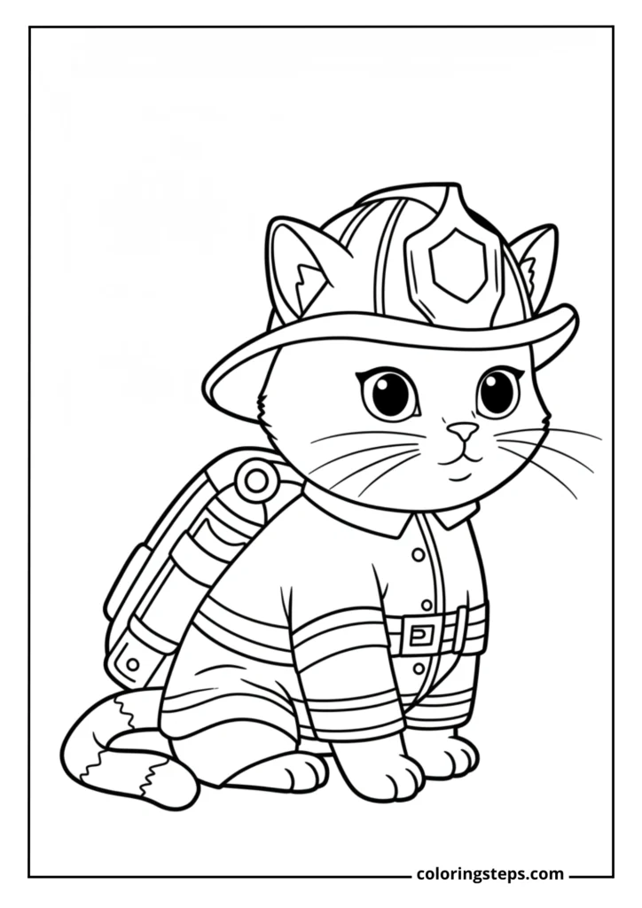 Cat Firefighter