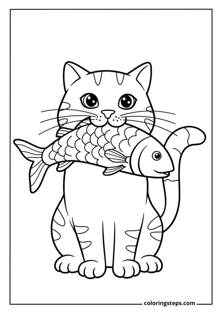 Cat with Fish