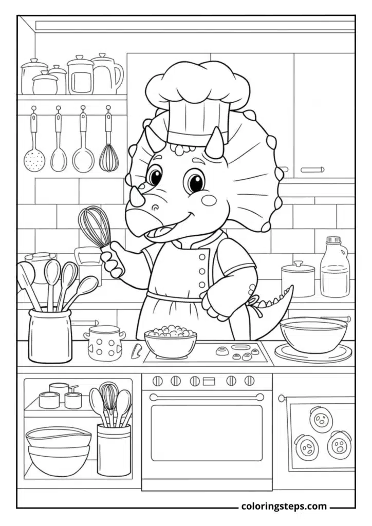 Chef Triceratops