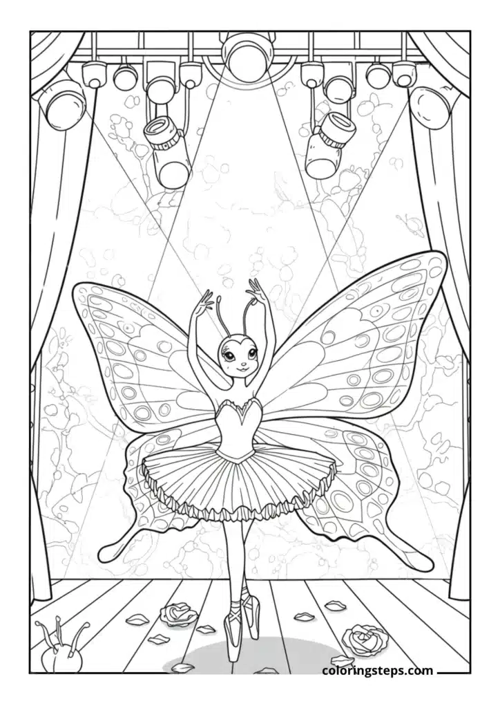 Dancing Butterfly on Stage