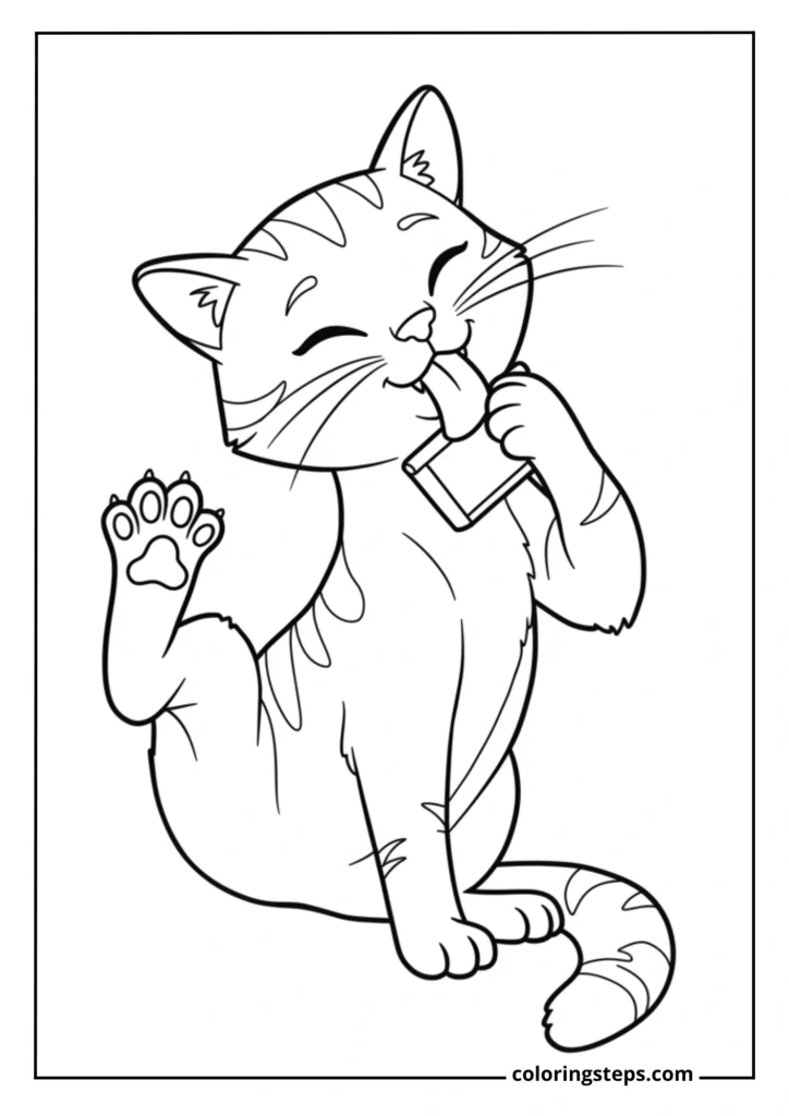 Grooming Cat