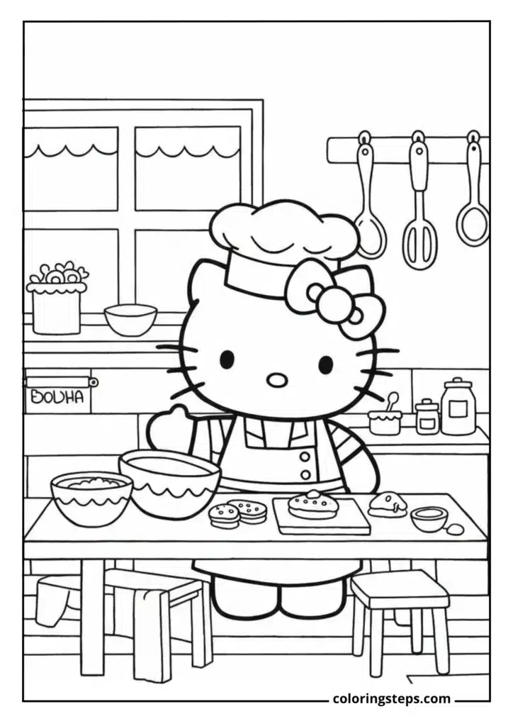 Hello Kitty Baking