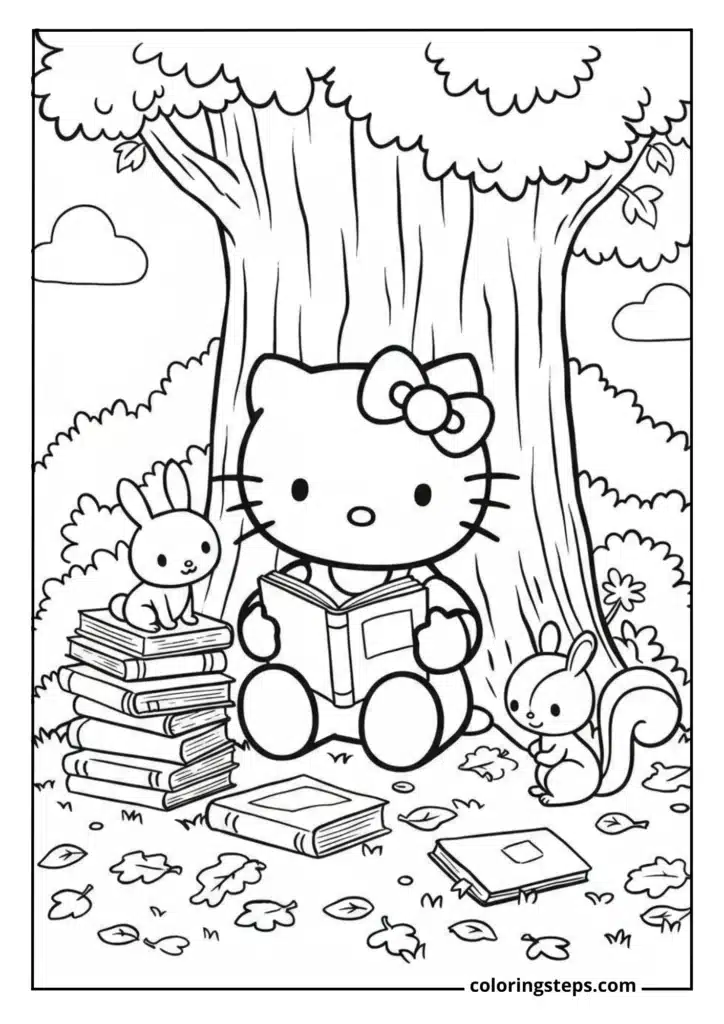 Hello Kitty Reading Time