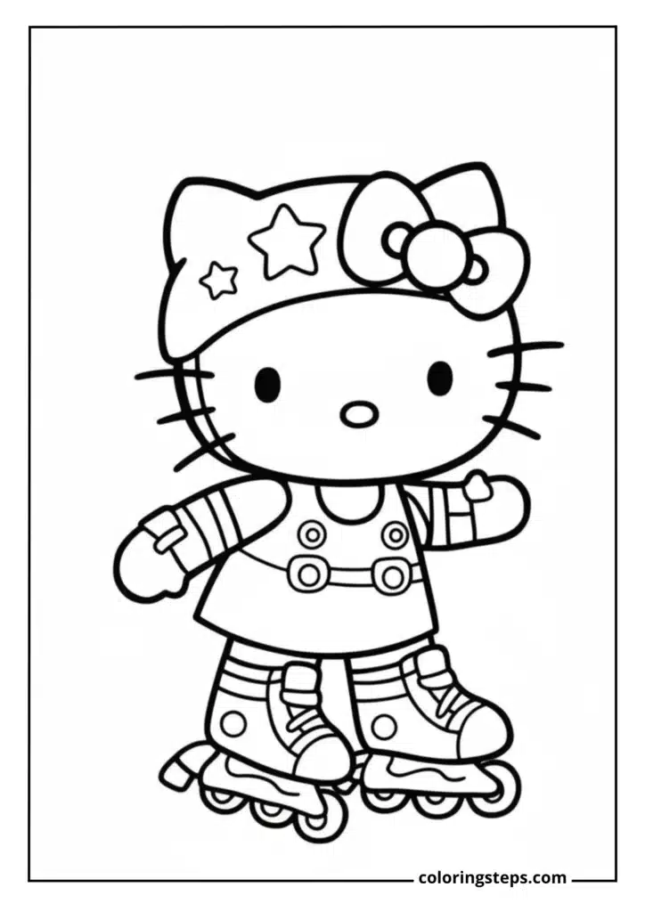 Hello Kitty Roller Skating