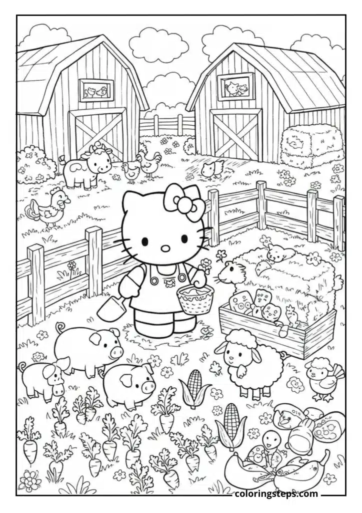 Hello Kitty's Farm Visit