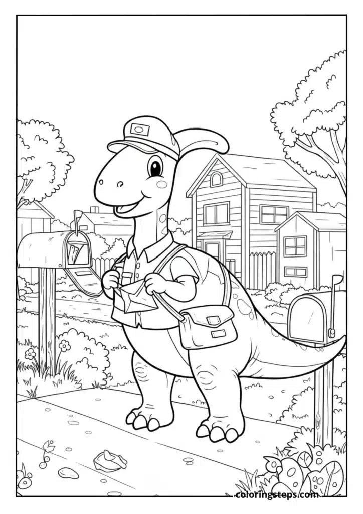 Mail Carrier Parasaurolophus