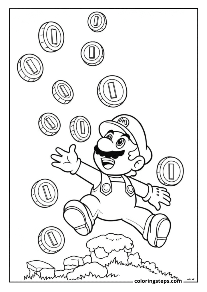 Mario Collecting Coins