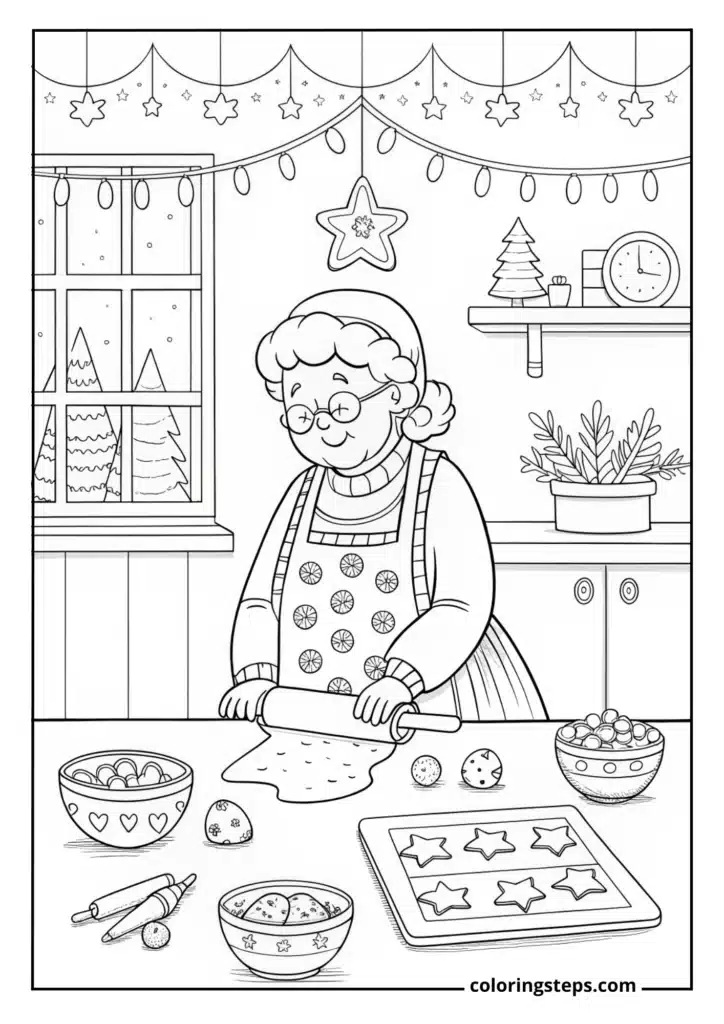 Mrs. Claus Baking