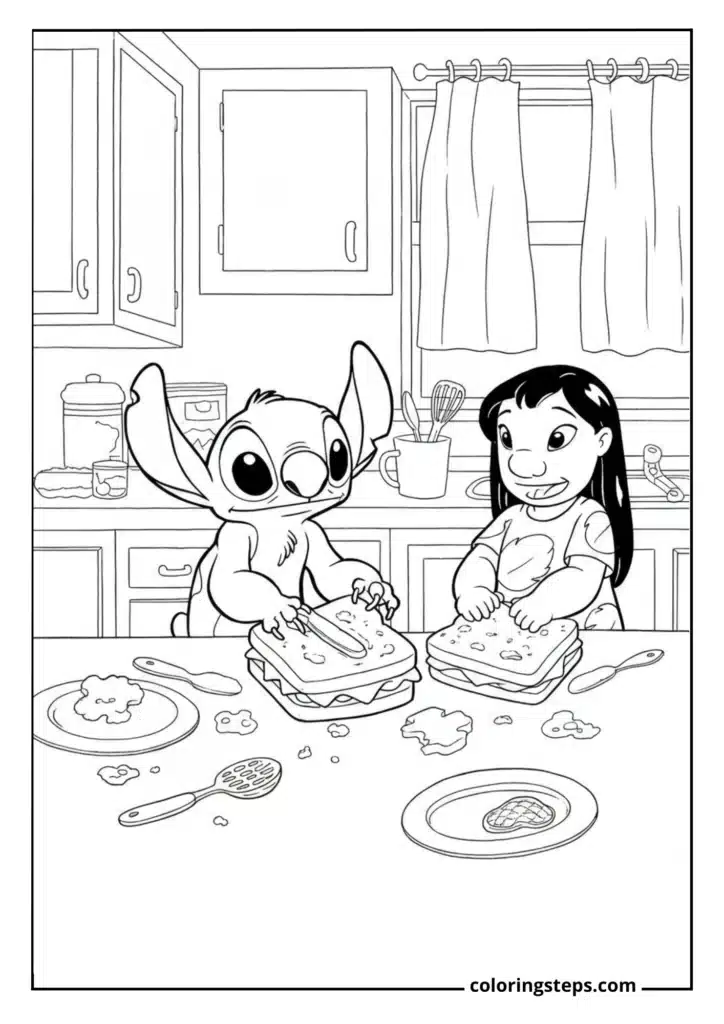 Peanut Butter Sandwich Making
