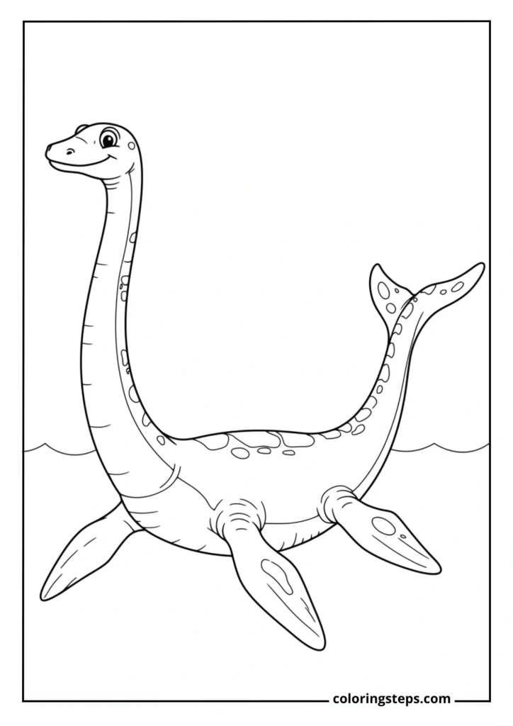 Plesiosaur Swimming