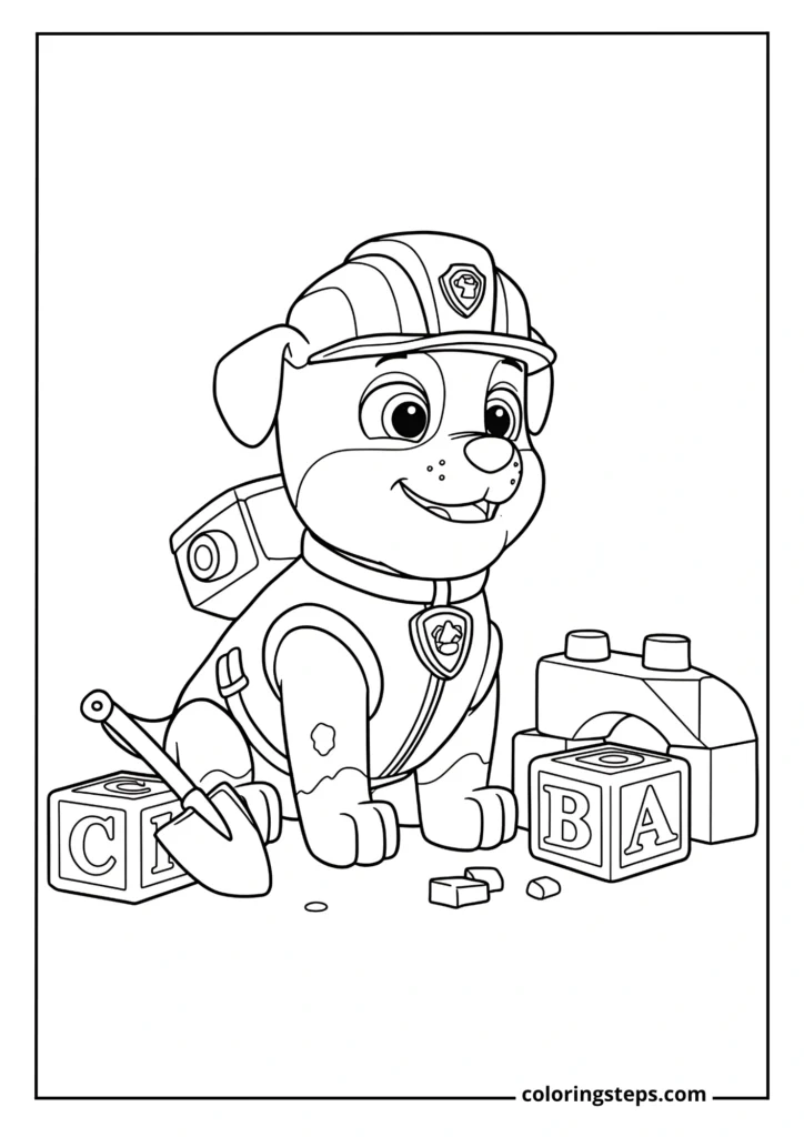 Rubble the Construction Pup