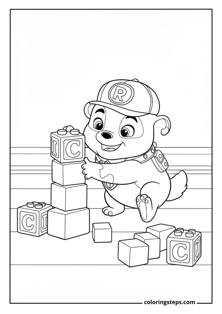 Rubble's Block Building