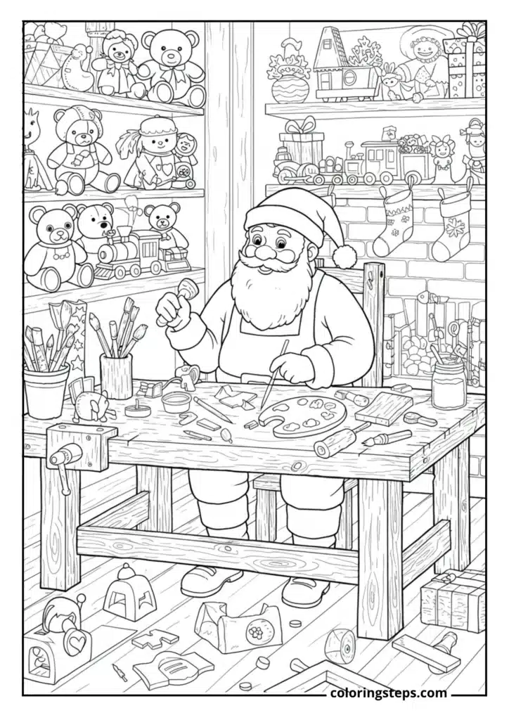 Santa's Workshop Scene