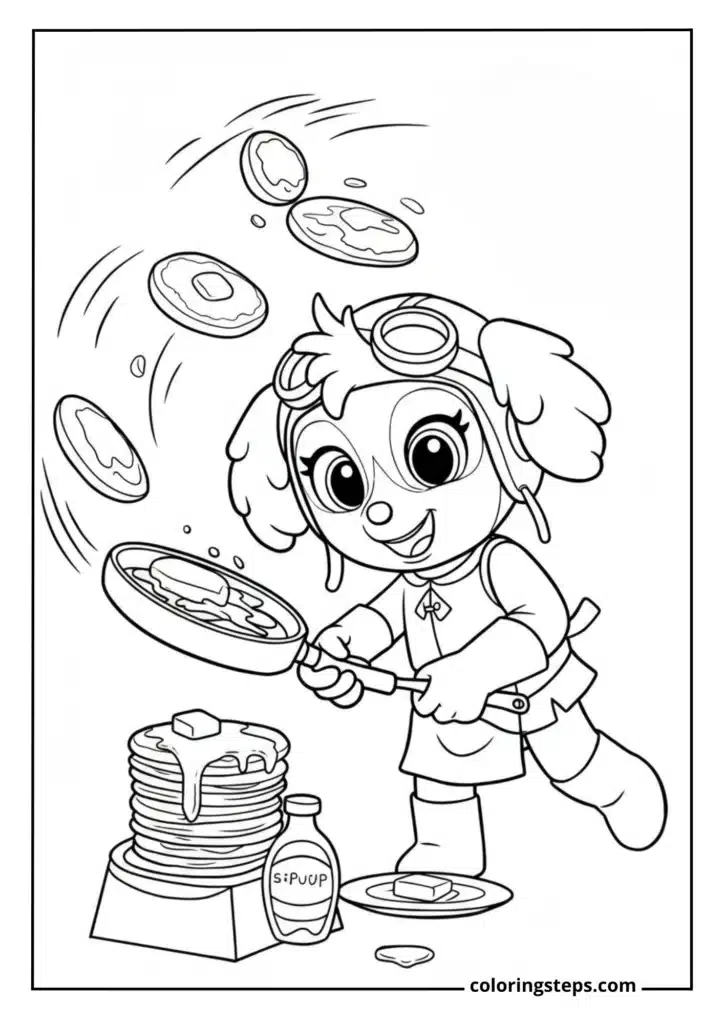 Skye's Sky-High Pancake Flip