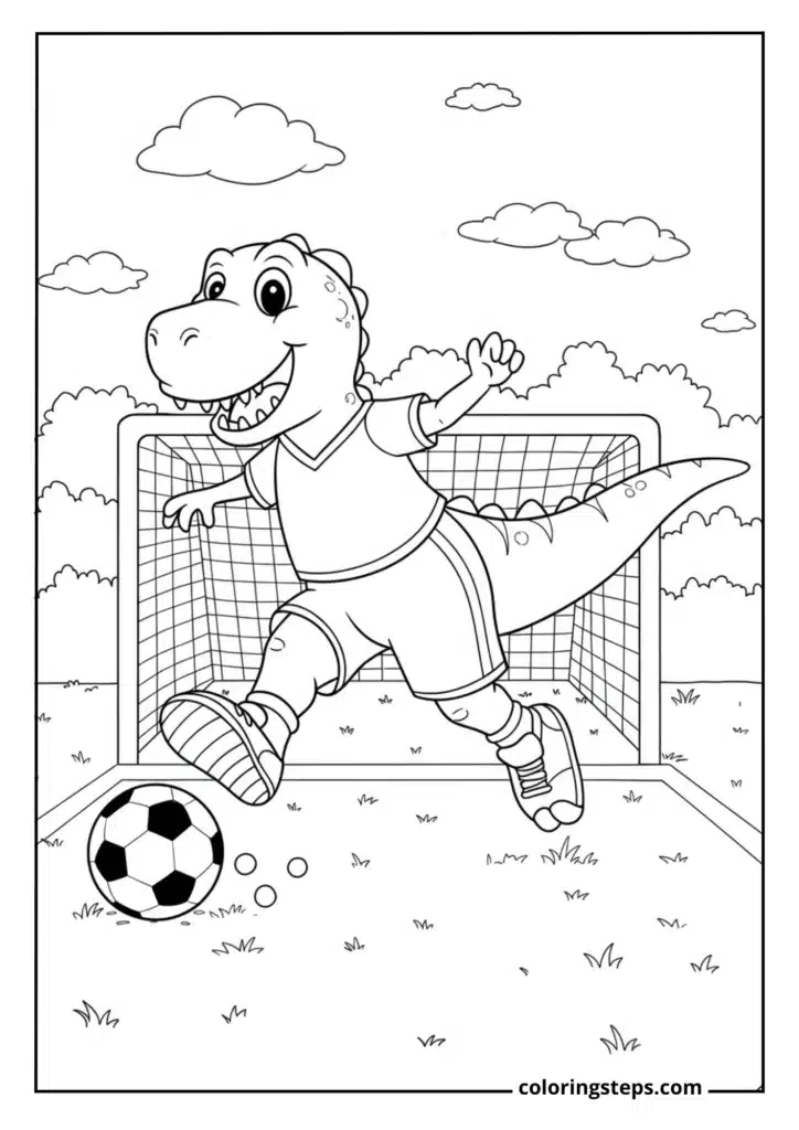 Soccer Player T-Rex
