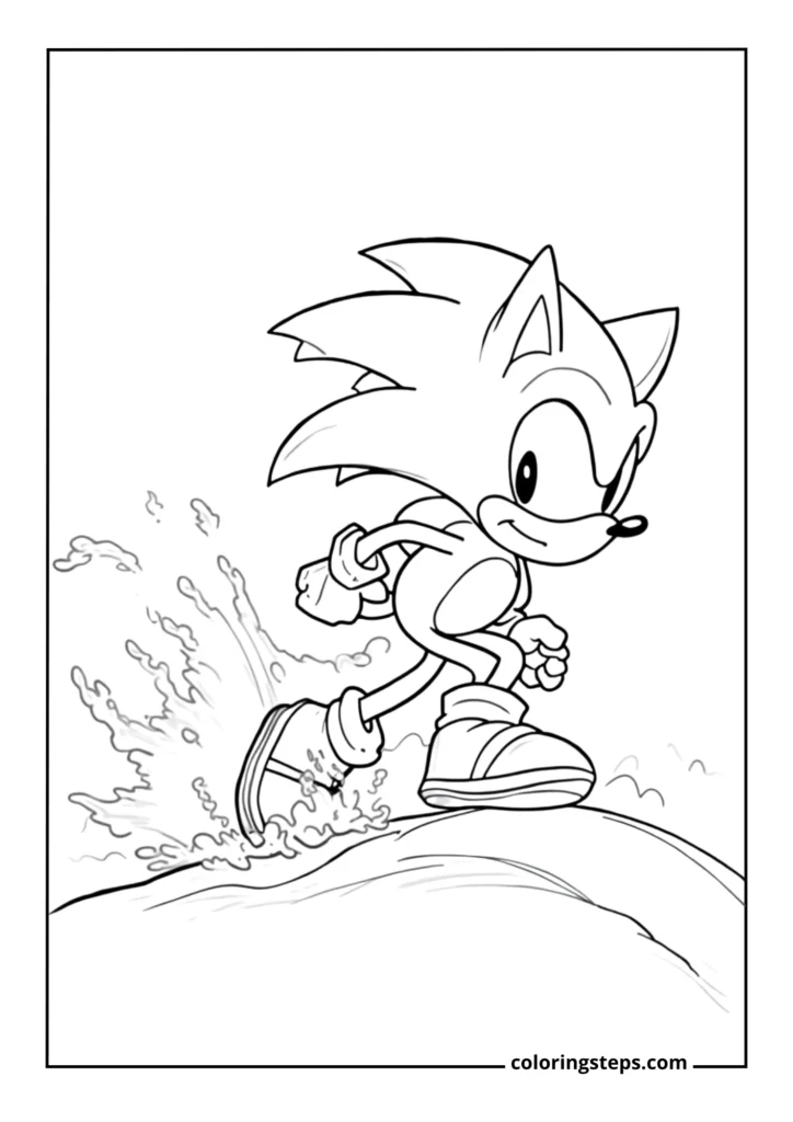 Sonic Spin Dash Action