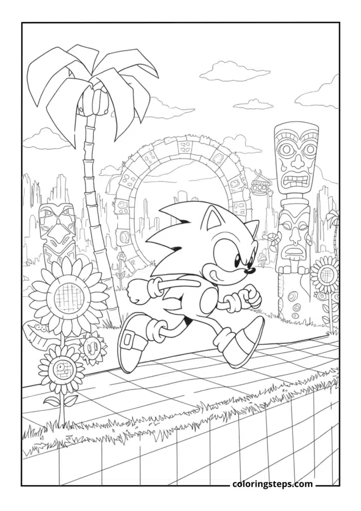 Sonic in Green Hill Zone
