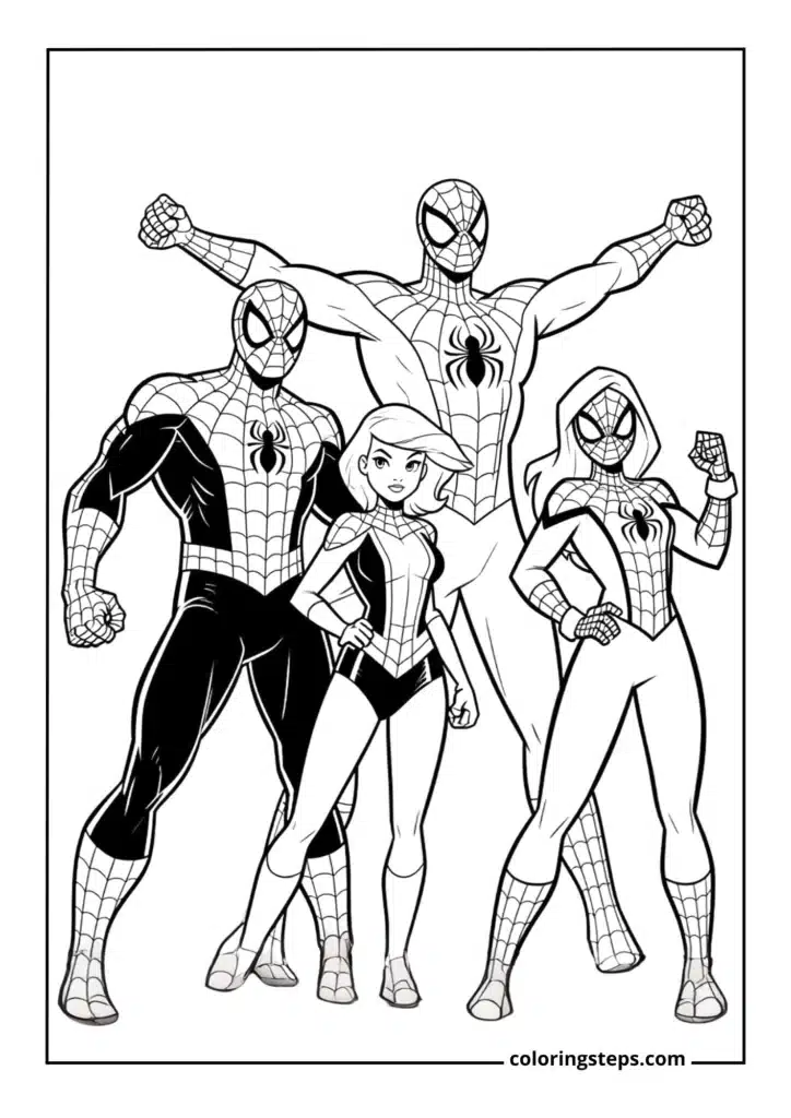 Spider-Man Family Portrait