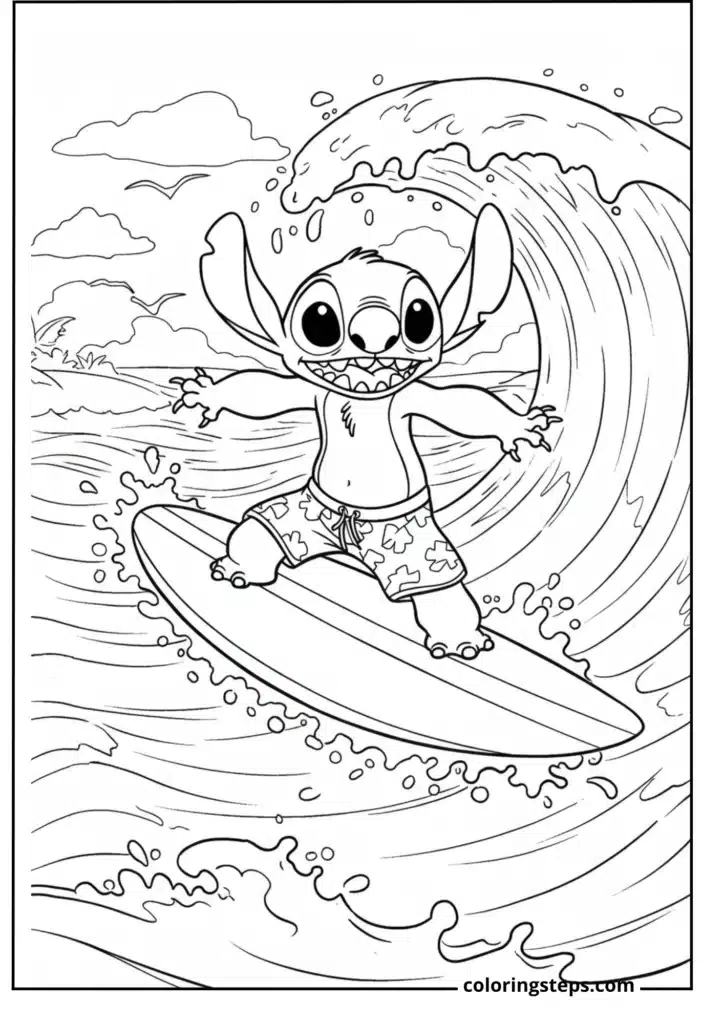 Stitch the Surfer