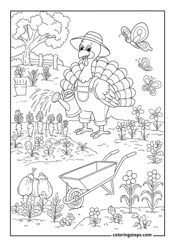 Turkey Gardening with Vegetables