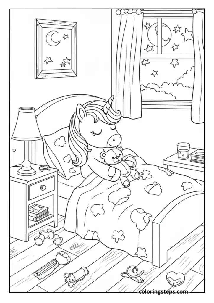 Unicorn Going to Sleep