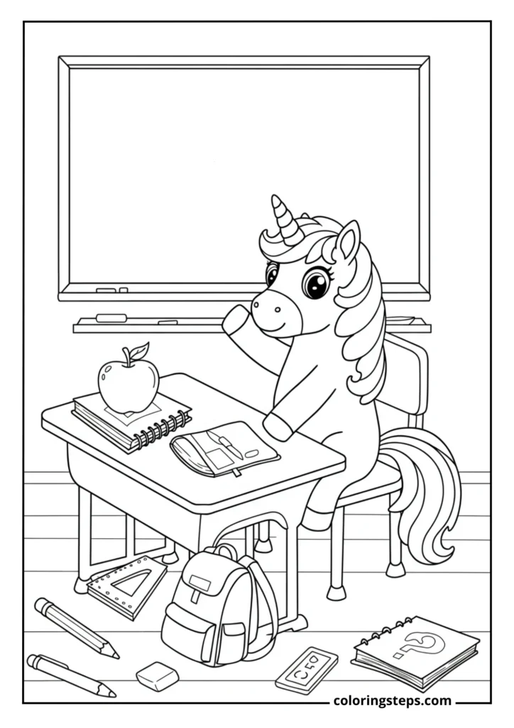 Unicorn at School