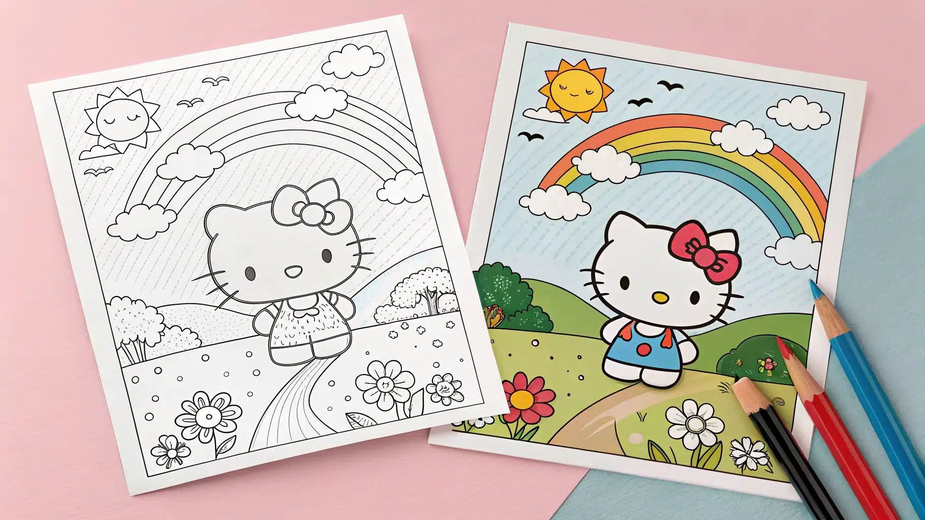 Hello Kitty Coloring Pages