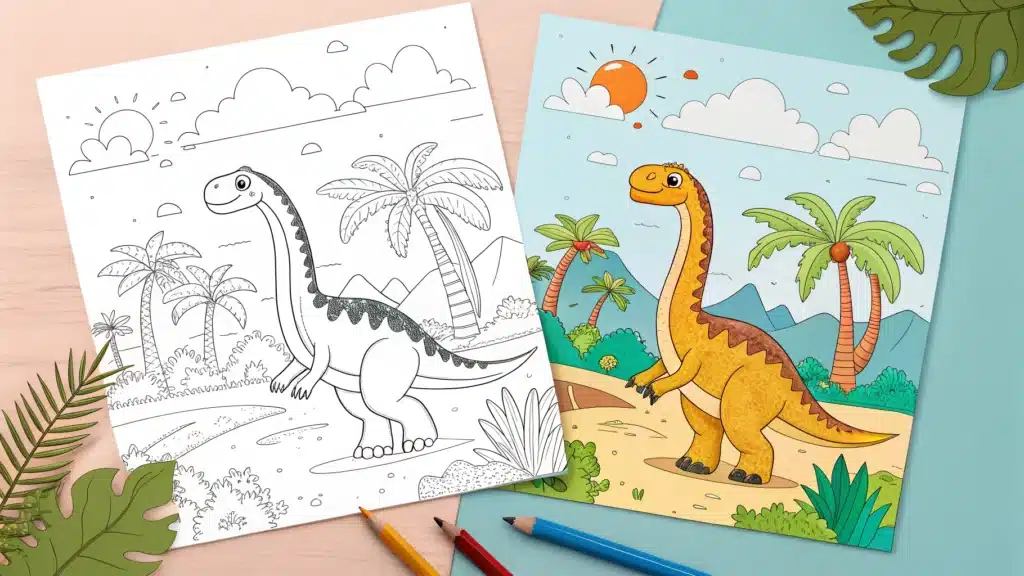 Dinosaur Coloring Pages