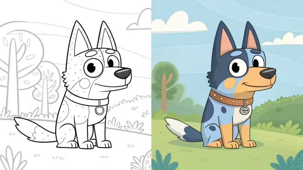 Bluey Coloring Pages