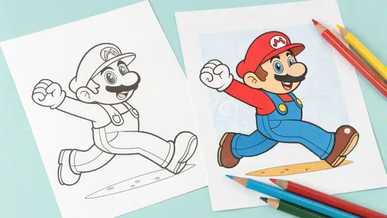 Super Mario Coloring Pages