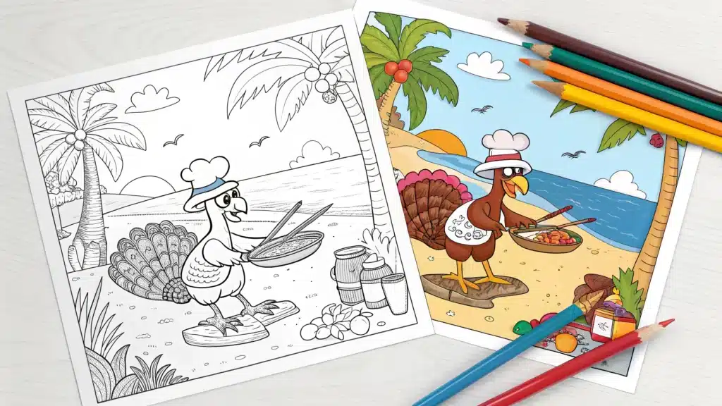 thanksgiving coloring pages