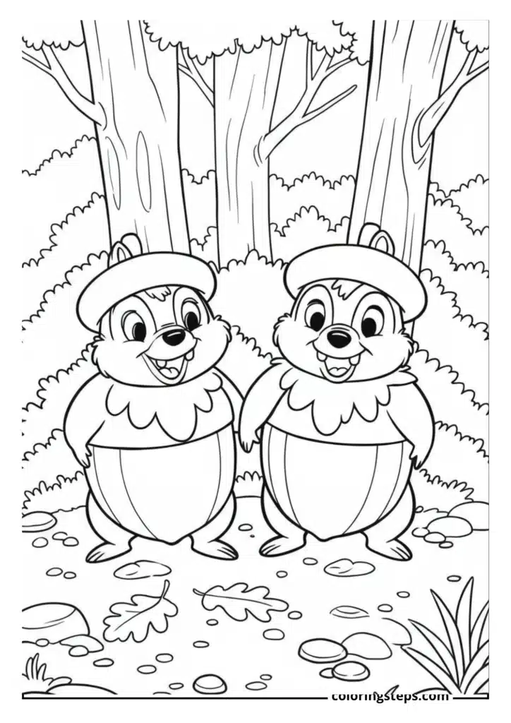 Chip and Dale Acorn Costumes