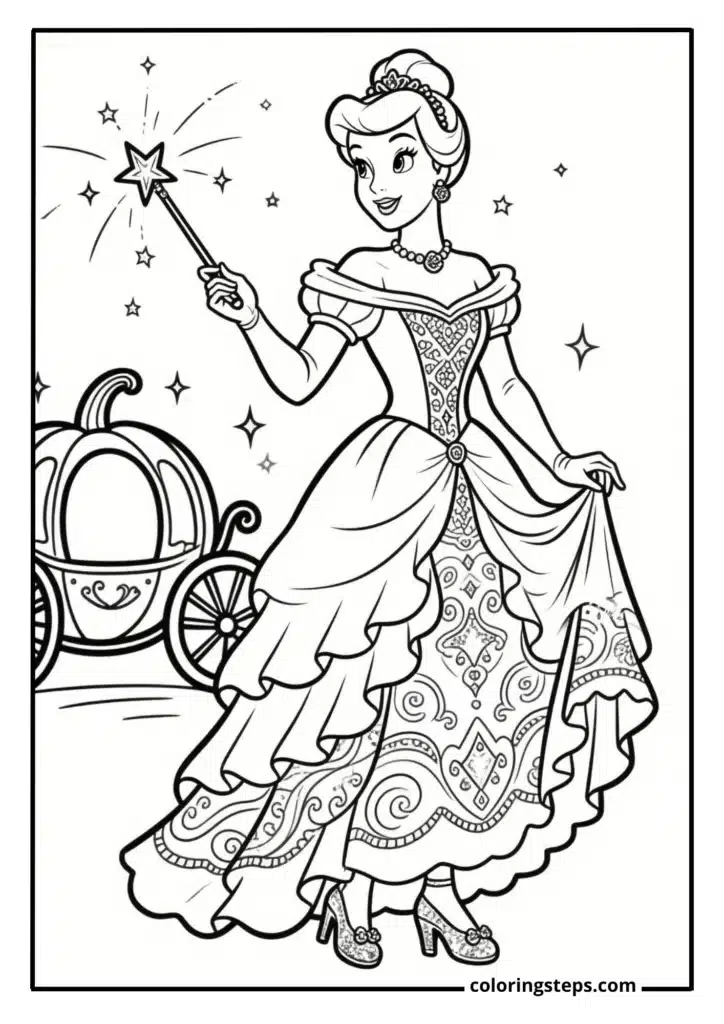 Cinderella's Ball Gown Transformation (2)