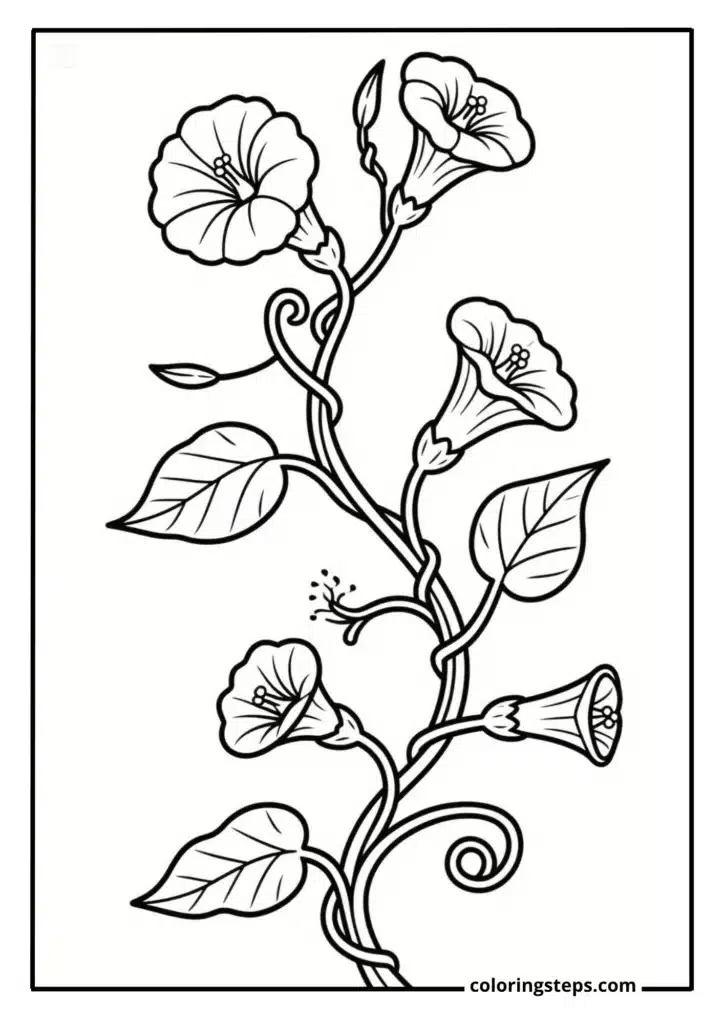 Climbing Morning Glory