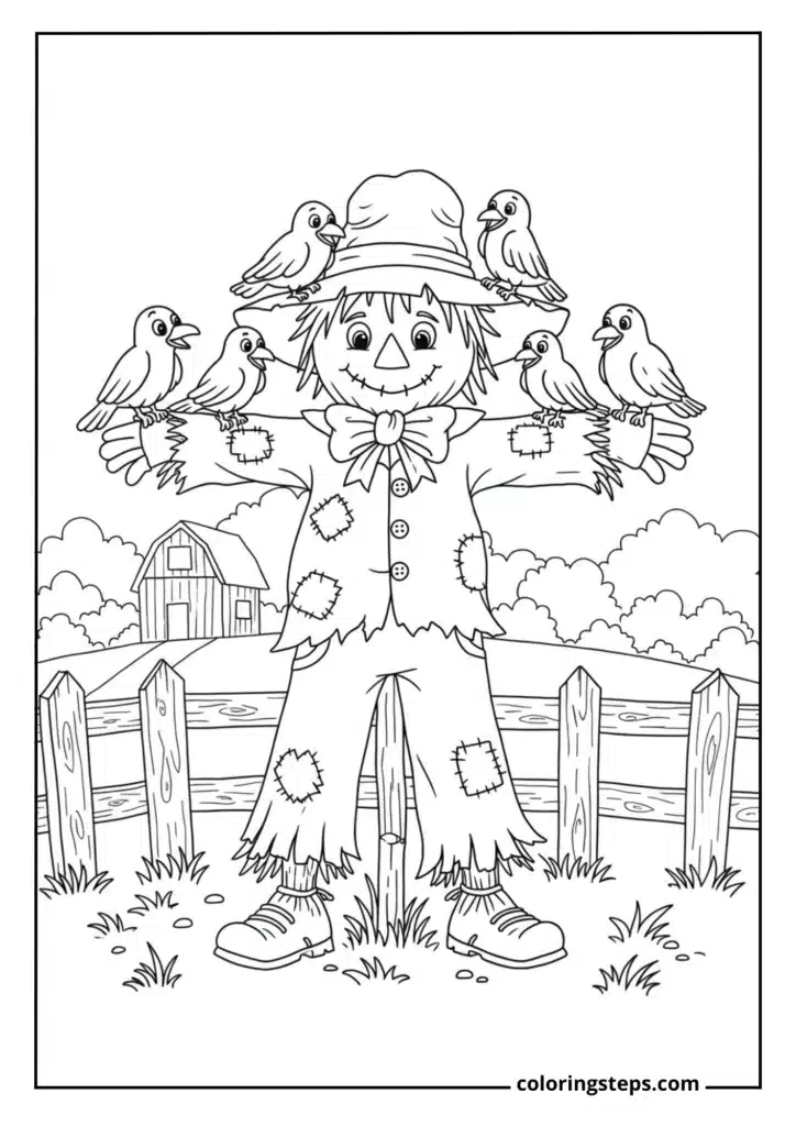 Crow Friends Scarecrow