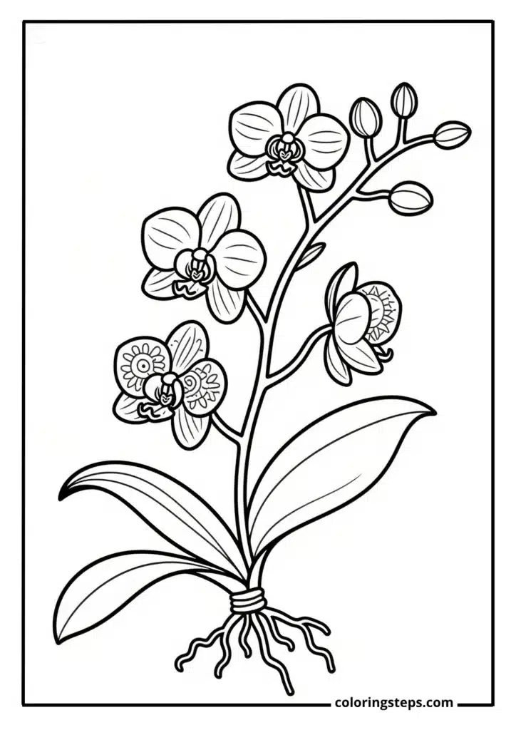 Delicate Orchid Spray