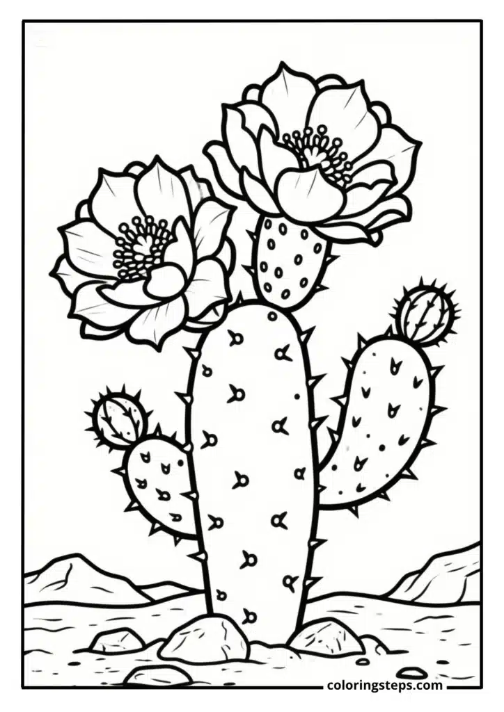 Desert Cactus Blooms 1