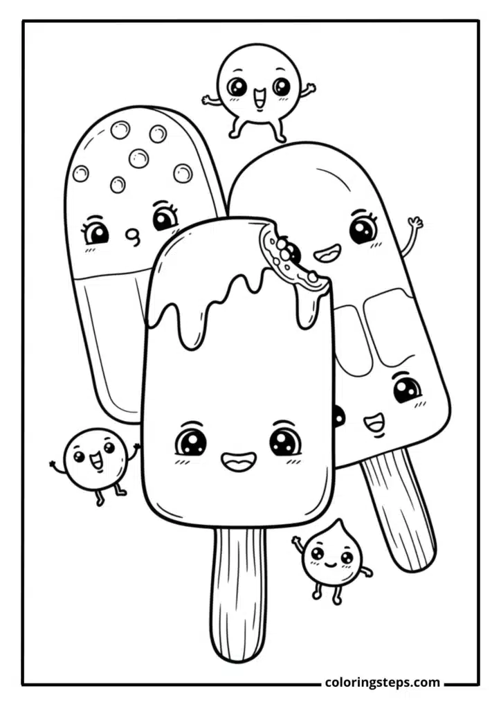 Kawaii Popsicles