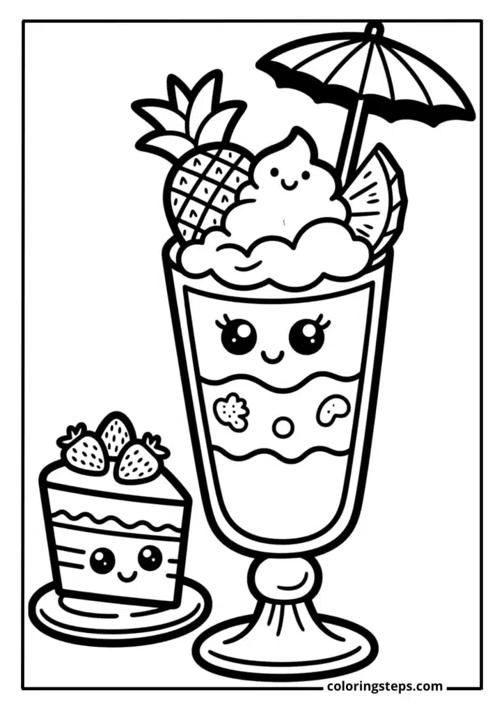 Kawaii Tropical Fruit Drink