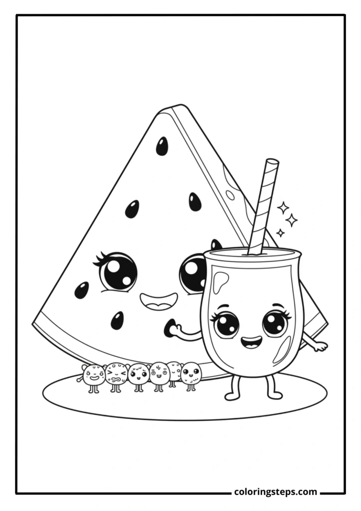 Kawaii Watermelon Slice