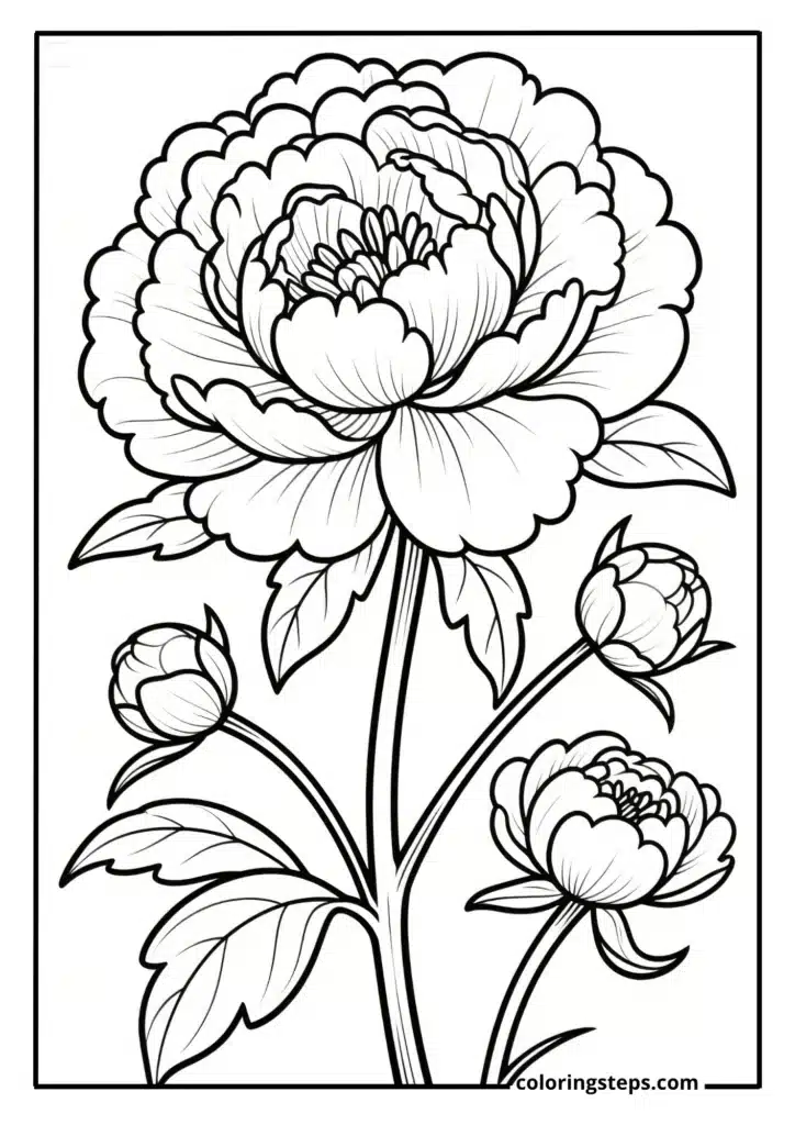Majestic Peony Blooms