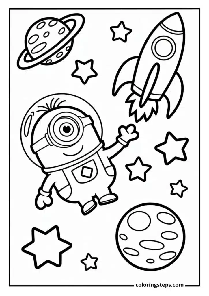 Minion Astronaut in Space