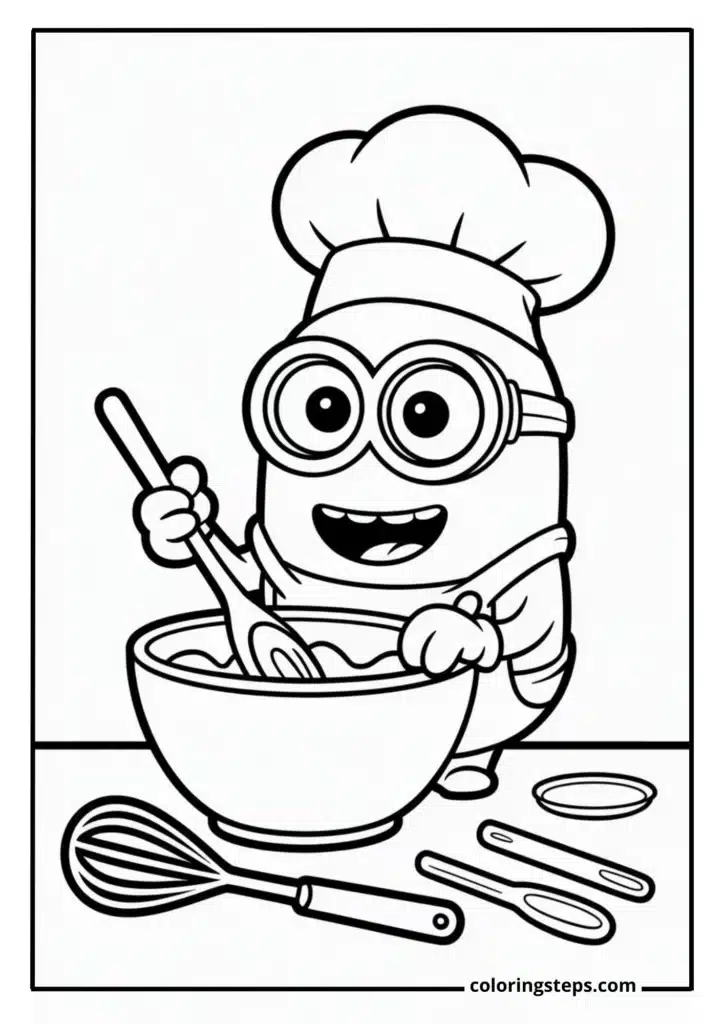 Minion Chef with Cooking Hat