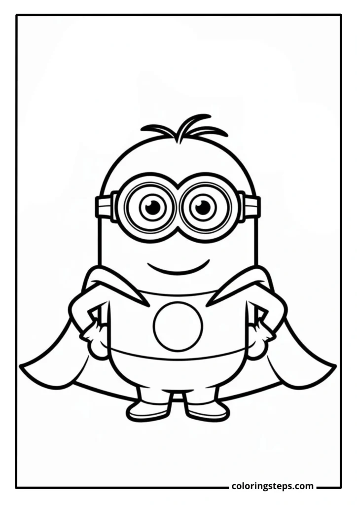 Minion Superhero with Cape